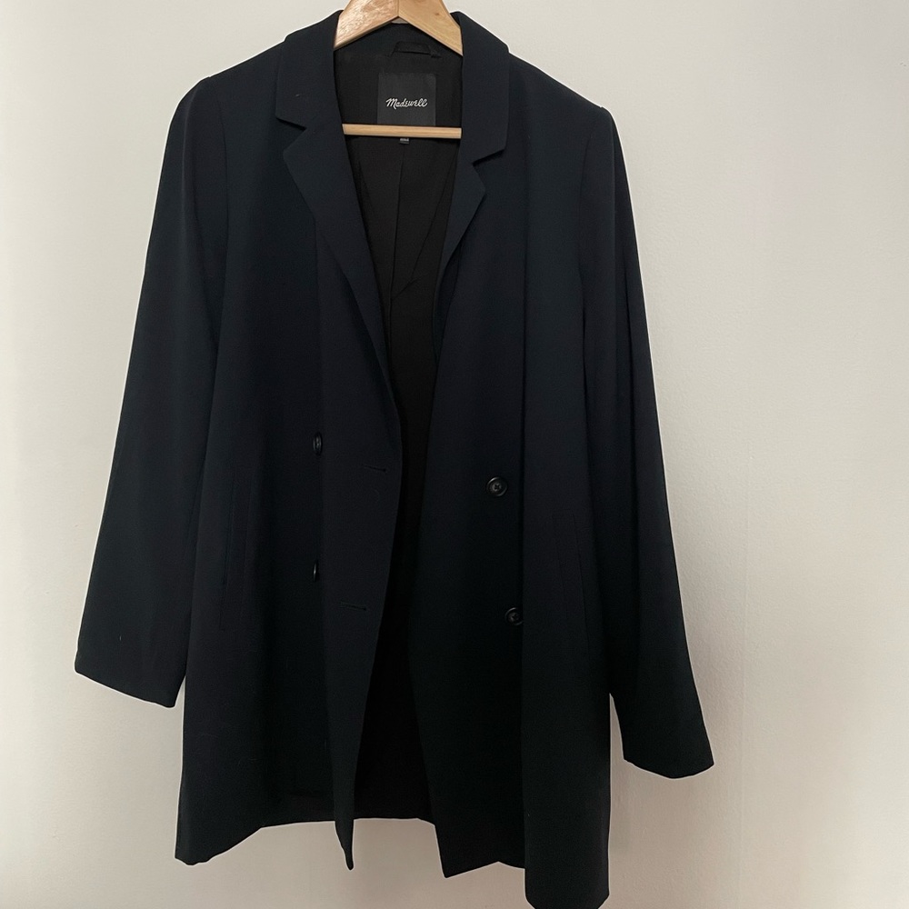 Madewell oversized black blazer